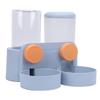 Pet Food Bowl Water Bottle Dispenser Multifunctional Hanging Automatic Self Feeding and Waterer Set for Dogs Cats