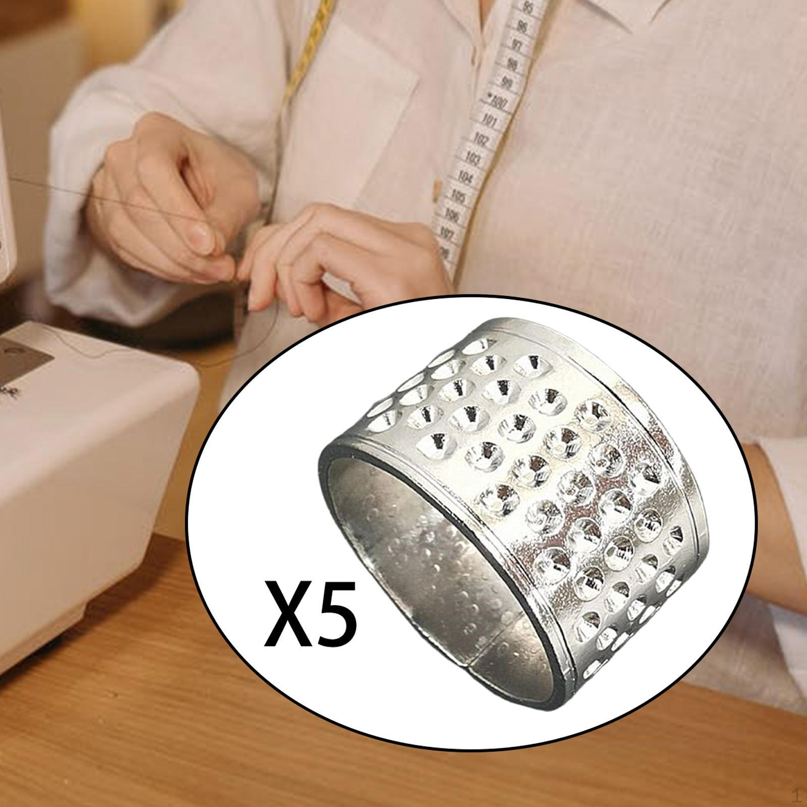 

5 шт. металлический швейный наперсток, защита для пальца, прочные наперстки из сплава для ручного рукоделия