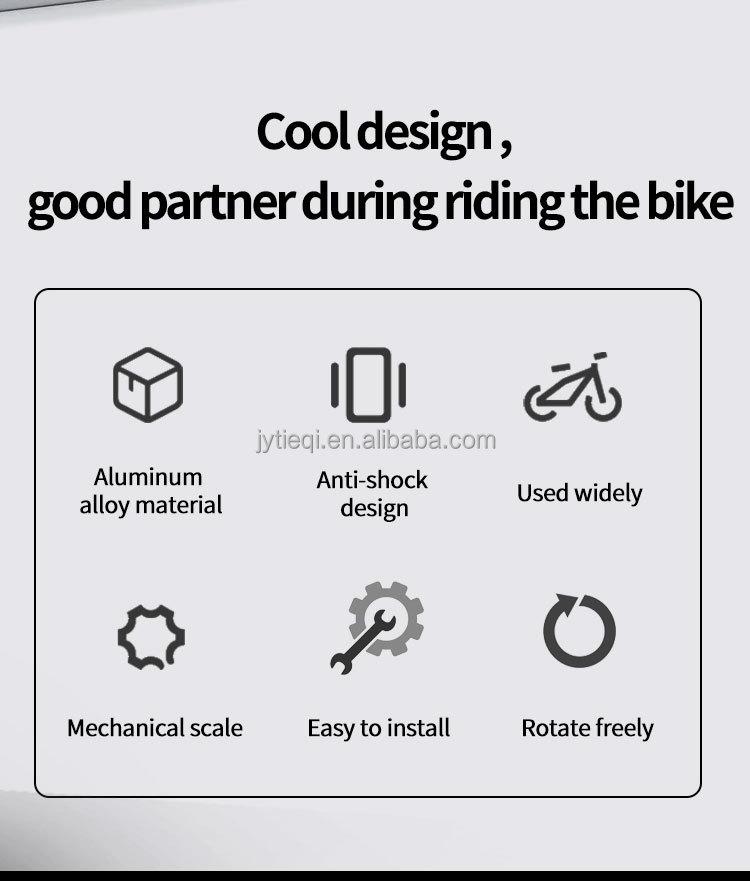 TIEQI Aluminium Alloy Mobile Phone Holder Bike Motorcycle Cell Phone Holder Motorcycle Accessories