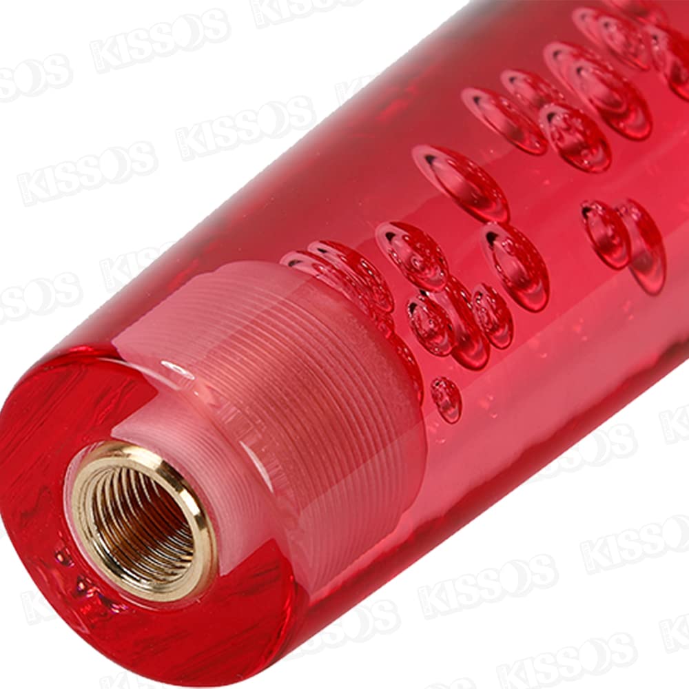 Crystal Shift with for Kei Isuzu Knob, 20cm, Foam, Adapter, Trucks, Trucks, Mitsubishi, Hino, Fuso, (Universal Fit) (Red)