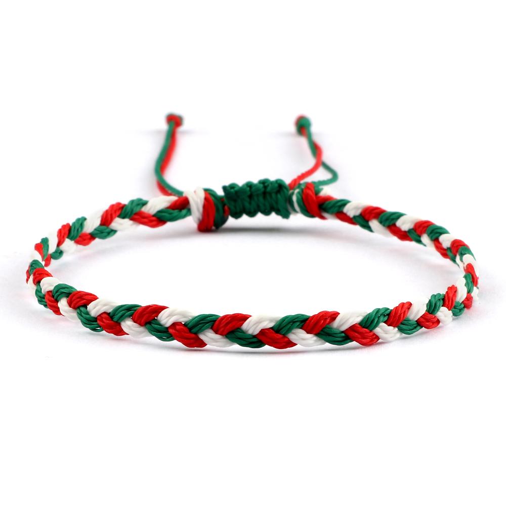 30 Hand-knitted Bracelets & Bangles for Women Men Mulitcolor Wax Line Braided Wristband Yoga Charm Jewelry Gift Adjustable