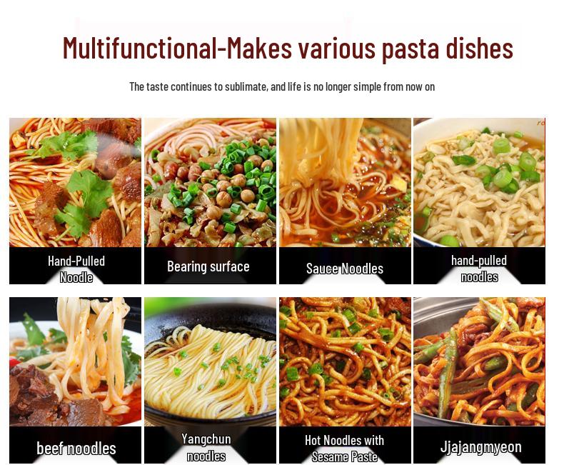 Elektrische Nudelpresse aus Edelstahl: Automatische Knödel- und Teigknetmaschine