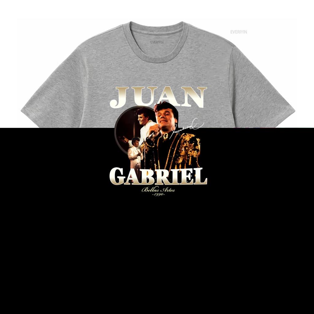 Juan Gabriel Bellas Artes 1990 T-Shirt Retro Musiklegende Fan vintage Gewaschen Bequem Weich Unisex Lässig Atmungsaktiv Leicht
