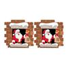 Santa Claus Breaking Wall Christmas Stickers Removable PVC Decals Funny Santa with Gift Bag Breaking Through Wall Art for Bedroom Backdrop Decor