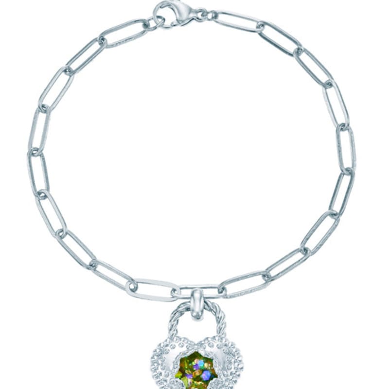 

luvinball Love Lock Snowball Bracelet Green