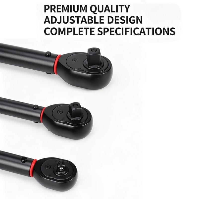 Professional Torque Wrench Tool 1/4" 3/8" 1/2" Drive Antislip Handle For DIY Projects And Bike Maintenance
