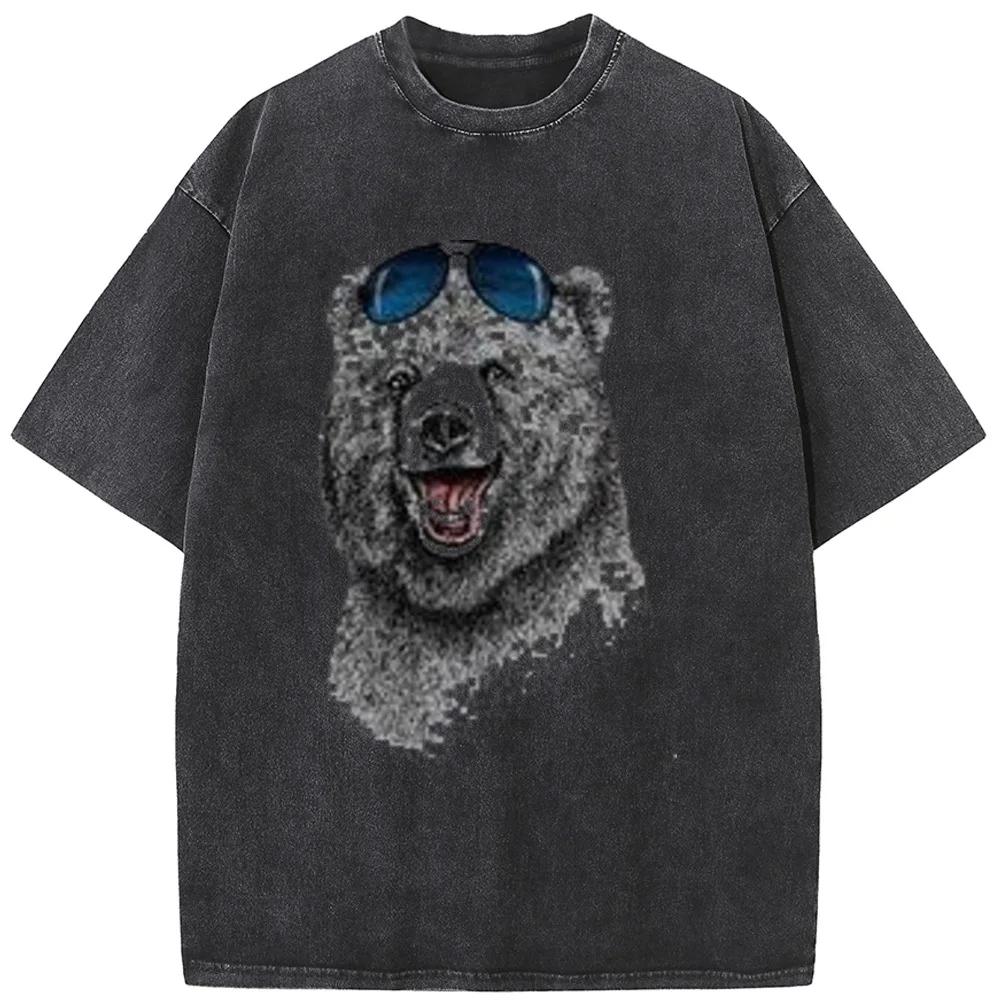 90s vintage unisex washed old T-shirt Hip Hop Streetwear Men Washed T-shirts Washed Old High Quality T-shirt