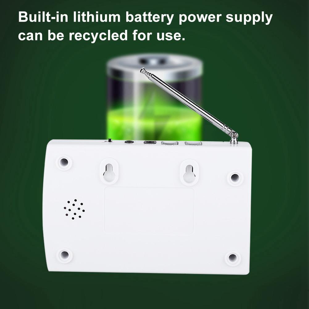 433MHz Trådlös Automatisk Uppringare Rökdetektor Hem Inkräktare Inbrottslarm Säkerhetssystem