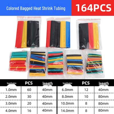 164PCS Colored Heat Shrink Tube Set for Wire Insulation and Splicing