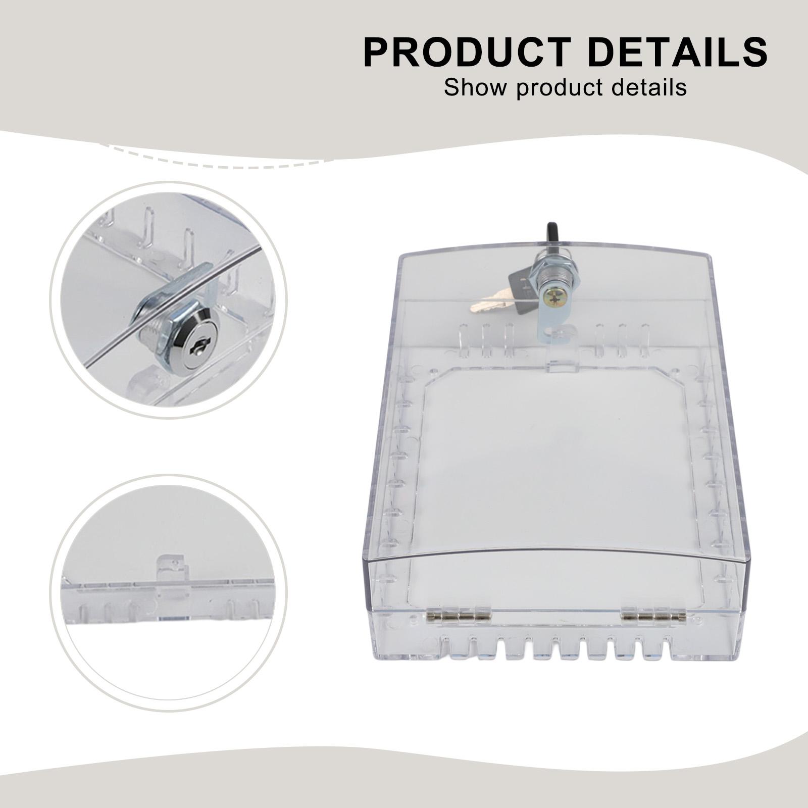

Защитный бокс для термостата с ключом для настенных термостатов размером до пяти на семь