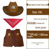 Conjunto de Fantasia de Cowboy Ocidental de Halloween para Adultos