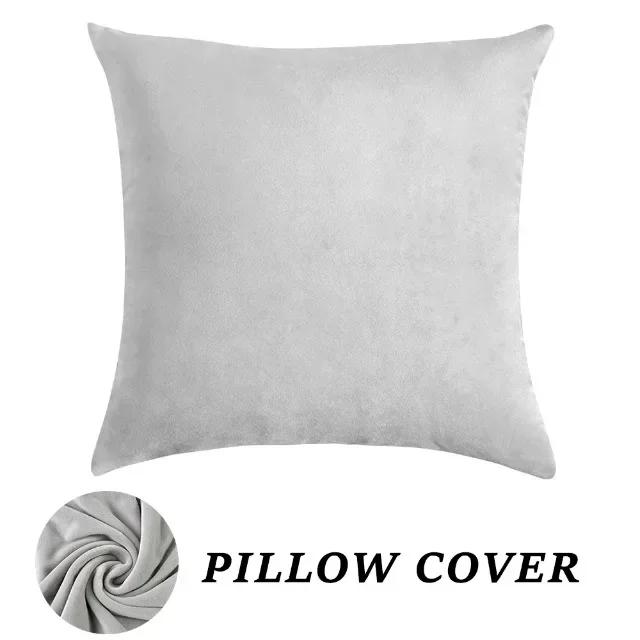 Super Soft Velvet Pillow Cover Stretch Throw Pillowcase for Sofa Bed Decoration Backrest Cushion Cover Home Decor 1pc Squard