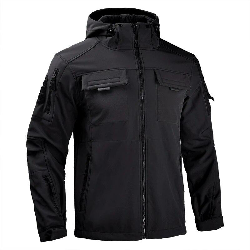 HAN WILD Men's Jackets Fleece Army Tactical Clothing Men Multicam Male Camo Windbreakers Combat Jacket Clothes