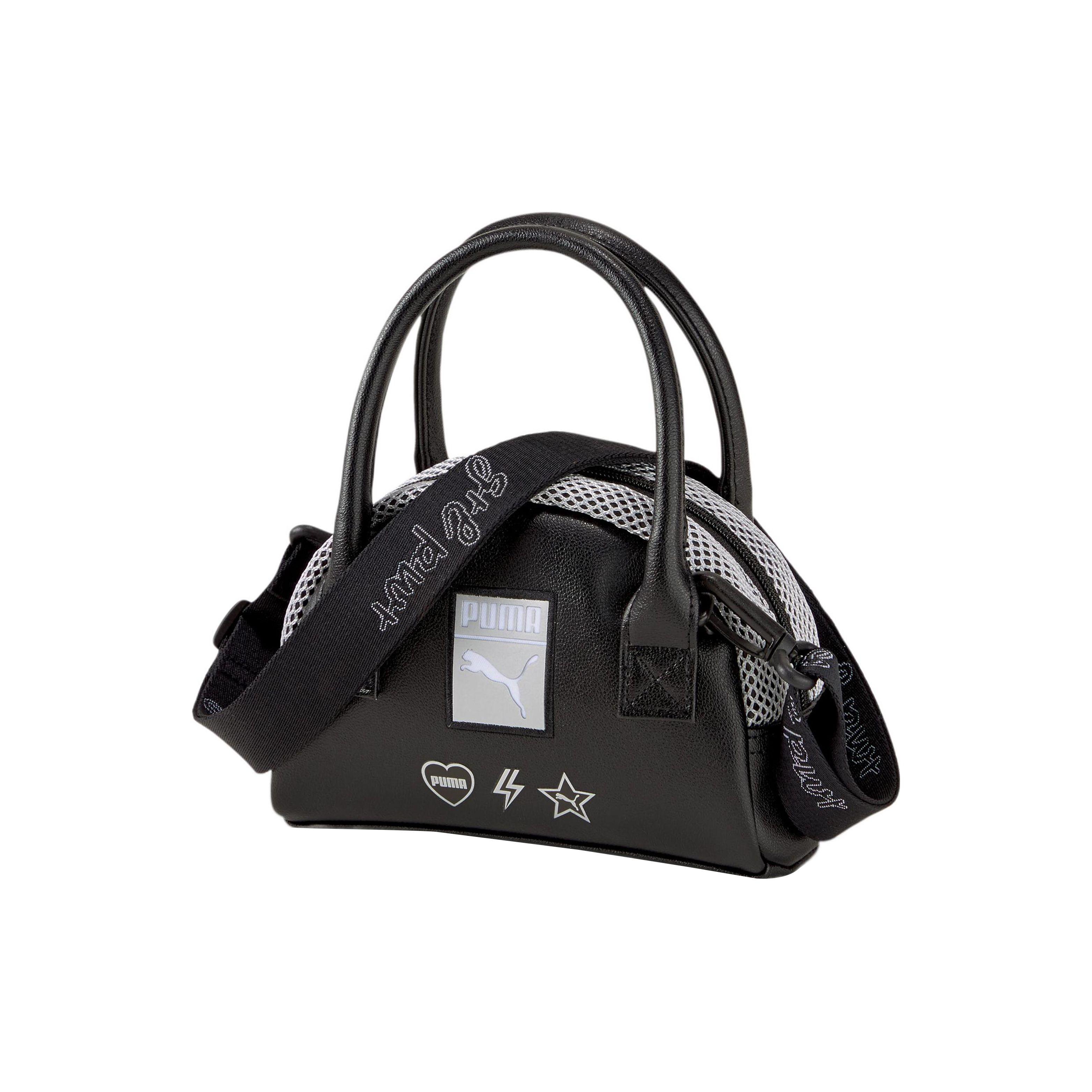 PUMA Cute Printed Embroidered Patch Logo Mini Tote Shoulder Crossbody Bag Women bags Black 077960-01 Pure Black 5090₽