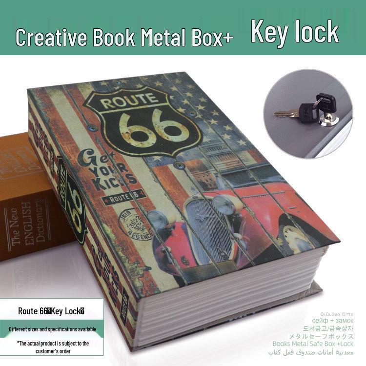 Cross-Border E-commerce Book Safe with Password Lock - Creative Storage Box & Metal Piggy Bank