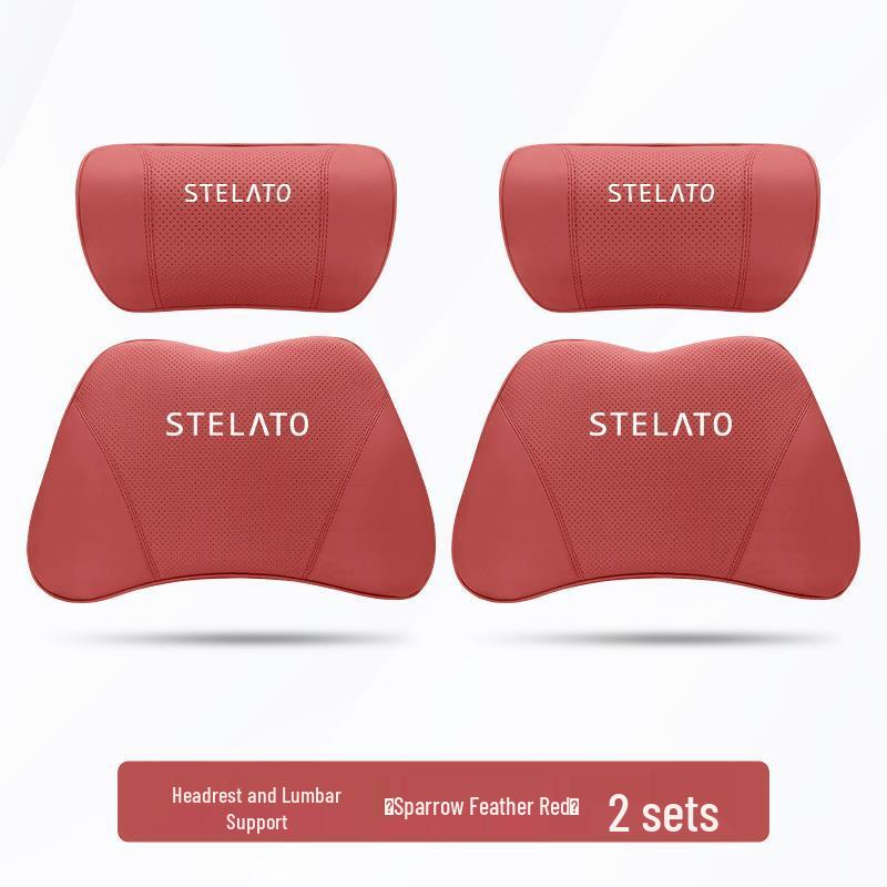 Xiangjie S9 Car All-Season Headrest and Suede Neck & Waist Support Pillow