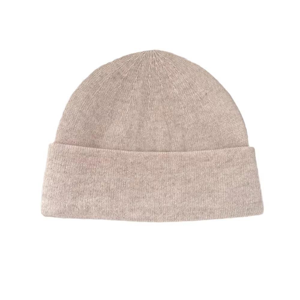 Woolen Knitted Cap for Women A Versatile and Face Enhancing Small Ear Protecting Woolen Cap for Autumn and Winter