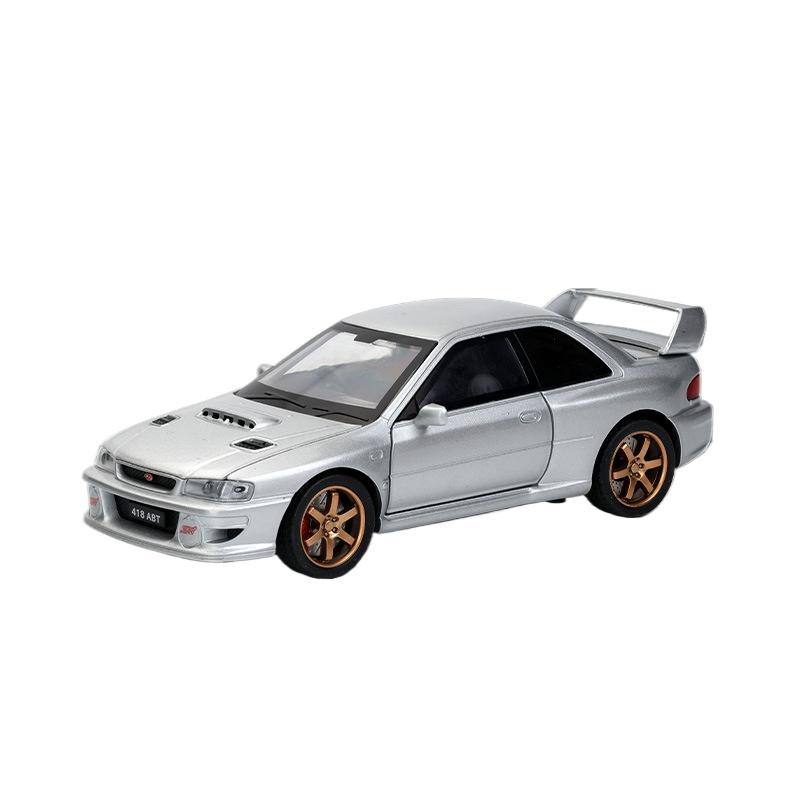 1/32 Scale Subaru Impreza Sti Car Model Sports Car Simulation Car Alloy Model Children's Toy Car Boy Collection Ornaments