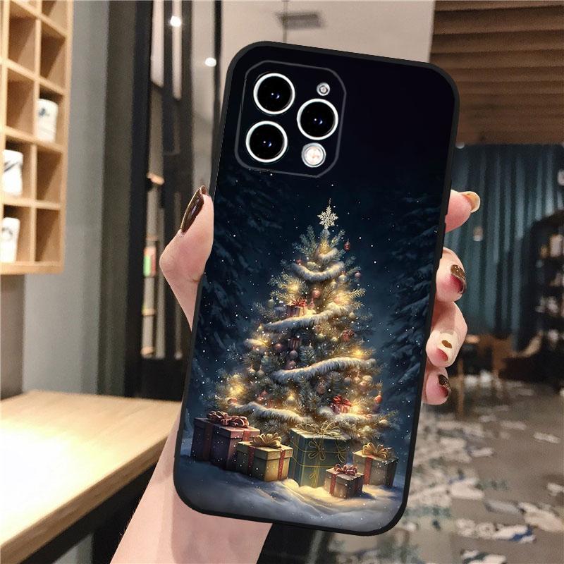 Christmas Tree Phone Case For iphone 17 Pro Max Air 16 15 14 13 Pro Max 15 16 Pro 15Plus