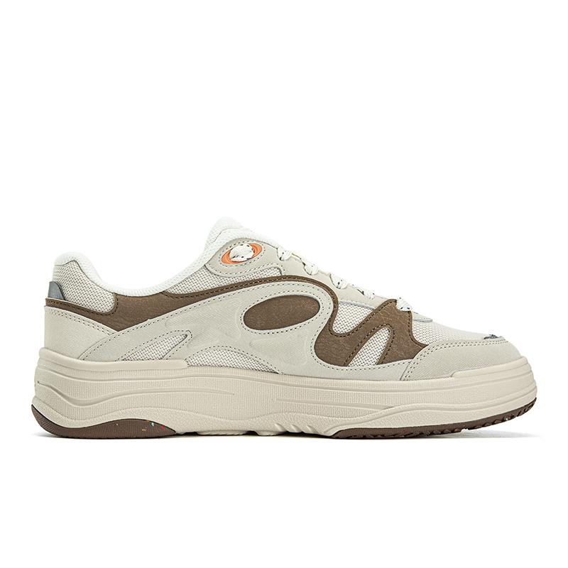 Fila VIBE Abrasion Resistant Lightweight Breathable Low Top Skateboard Shoes Men's Swan Yellow/Wheat Brown F12M623210FWO