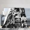 Jamie Campbell Bower Photo Collage Flannel Blanket Warm Throw Blanket for Home Decor Travel Bedspread Sofa Bed Cover