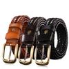 Wide Male Genuine Leather Belt Retro Jeans Waistband Classic Men Weave Belt  Party