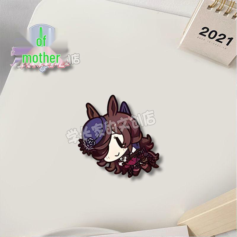 Pretty Derby Brooch: Uma Musume Tokai Teio, Silence Suzuka & Twin Turbo Pendant Badge