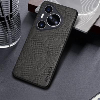 Etui do Huawei Pura70 Pro Plus P60 P50 P50 P40 P30 Pro Lite Funda Business Wind Cortex Pattern Skórzane etui tylne do Huawei Pura 70 Pro