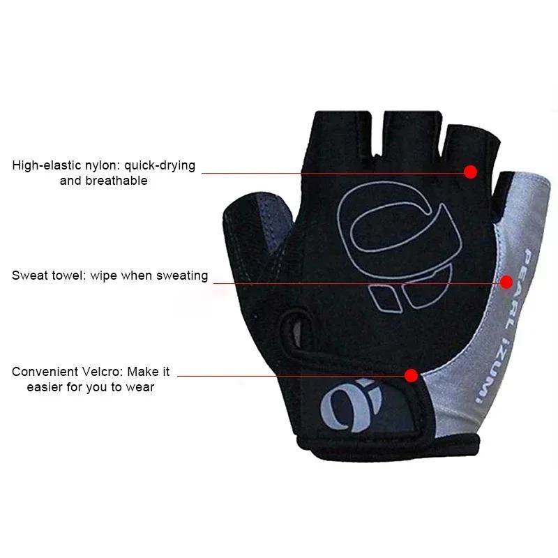 Guanti da Ciclismo Mezze Dita Gel Antiscivolo Antisudore Guanti da Bici da Strada Per Uomo Guanti Mtb Mezze Dita Gel Equipaggiamento da Ciclismo