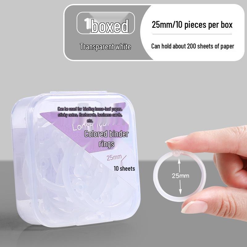 Plastic Openable Loose-Leaf Binder Ring Clip