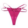 Women's Seamless Thong Metal Ring Sexy Cotton Crotch Breathable Underwear