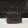 [Pre-Owned] Galleria Tote Bag With Triangle Metal Logo Hardware In Black - Excellent #SRKXMM