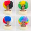 Afro-Perücke mit bunter Mischung für Damen und Jugendliche Synthetisches Haar