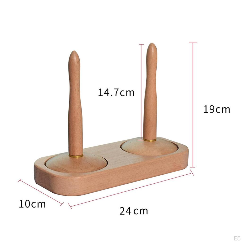 Craft Yarn Dispenser and Organizer for Family Members Wooden Design