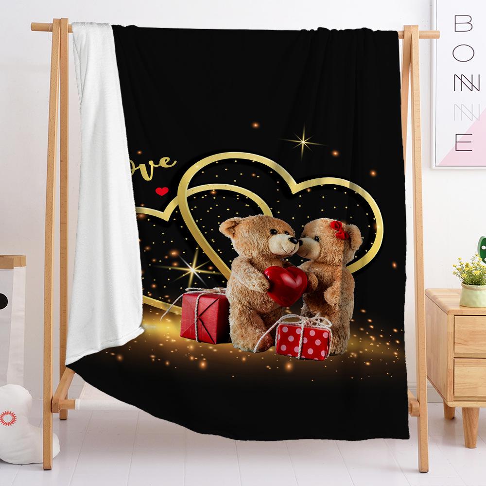 Valentine'S Day Blanket Love Flannel Blanket Autumn Spring Autumn European And American Sizes