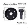 Differential Axle Gear Replacement Heavy Duty Steel Spiral for 1/10 RC Car DIY
