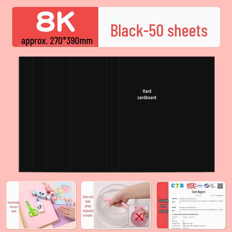 Macaron barevný karton A3/A4 4K/8K Origami papír pro studenty a pop-up knihy