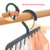 Clothes Hanger 9 Rings 8 Clips Laundry Drying Rack Plastic Sock Hangers