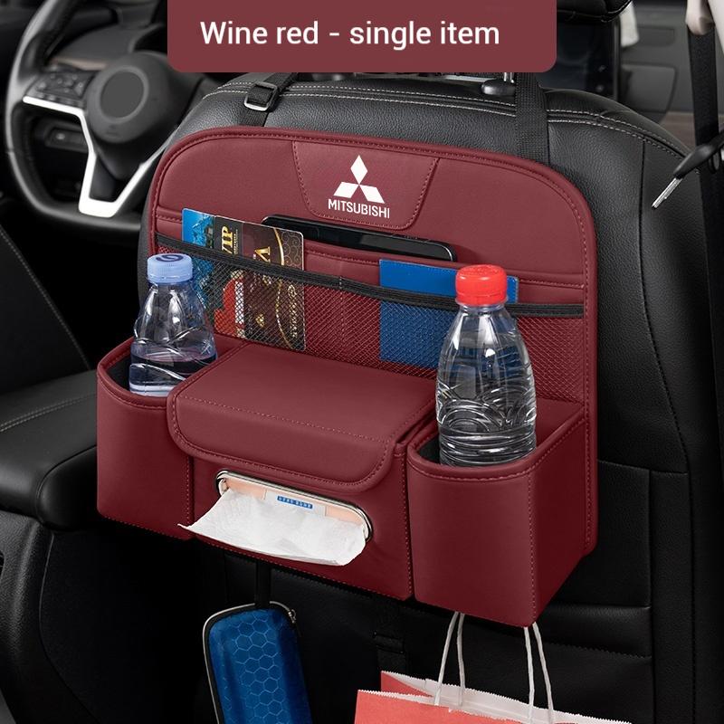 

Car Seat Organizer Backseat Large Capacity Storage Bag For Mitsubishi Outlander Triton Colt Lancer EX Evolution X Pajero L200 красный