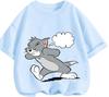 Urban Street Style Tom And Jerry T Shirt Summer Casual Short Sleeve Fashion Clothing For Kids