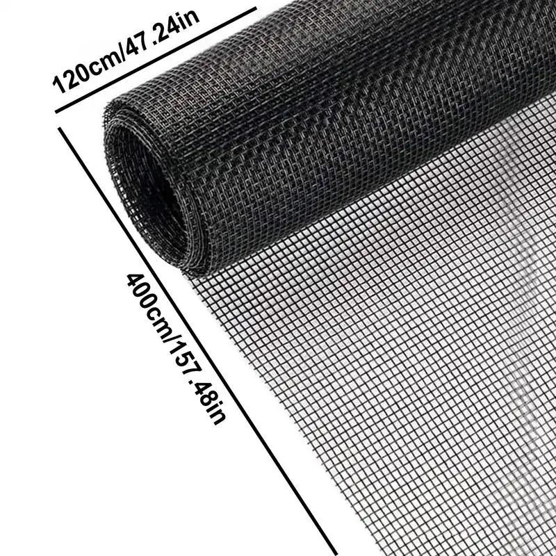 Window Screen Replacement Sliding Screen Replacement Kit 157x47 Inch Heavy-Duty Roll Sliding Door Repair Kit Pet Proof For Porch