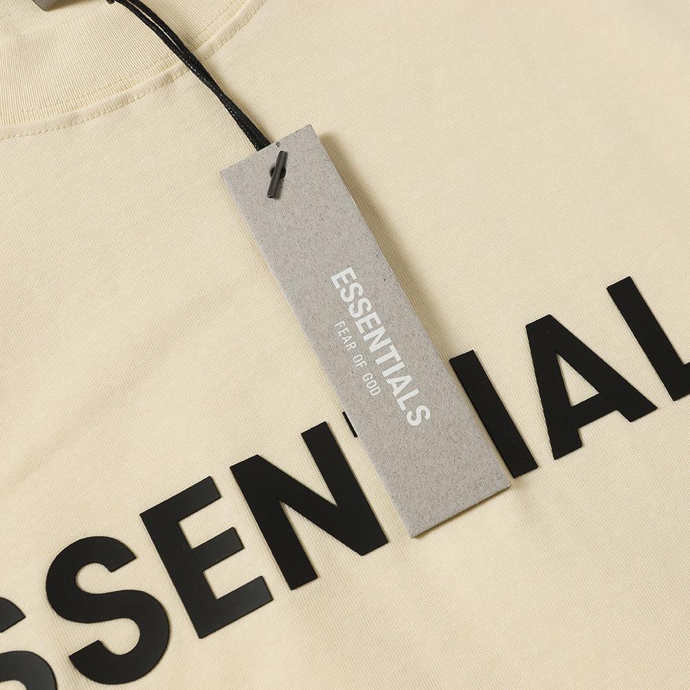 F101 Fear Of God Essentials Letter Print Oversized T-shirt Crewneck Sweatshirt - Unisex Streetwear Pullover