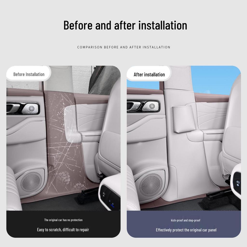 Geely Galaxy M9 B-Pillar Kick Protection Pad - Interior Anti-Wear Protective Sticker