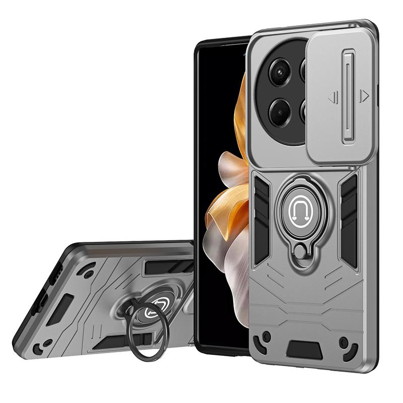 Car Magnetic Armor Shockproof Bumper Case For Tecno Spark GO 2025 GO1 Spark 20 20C 30 Pro Slide Lens Protector Hard Cover Capa