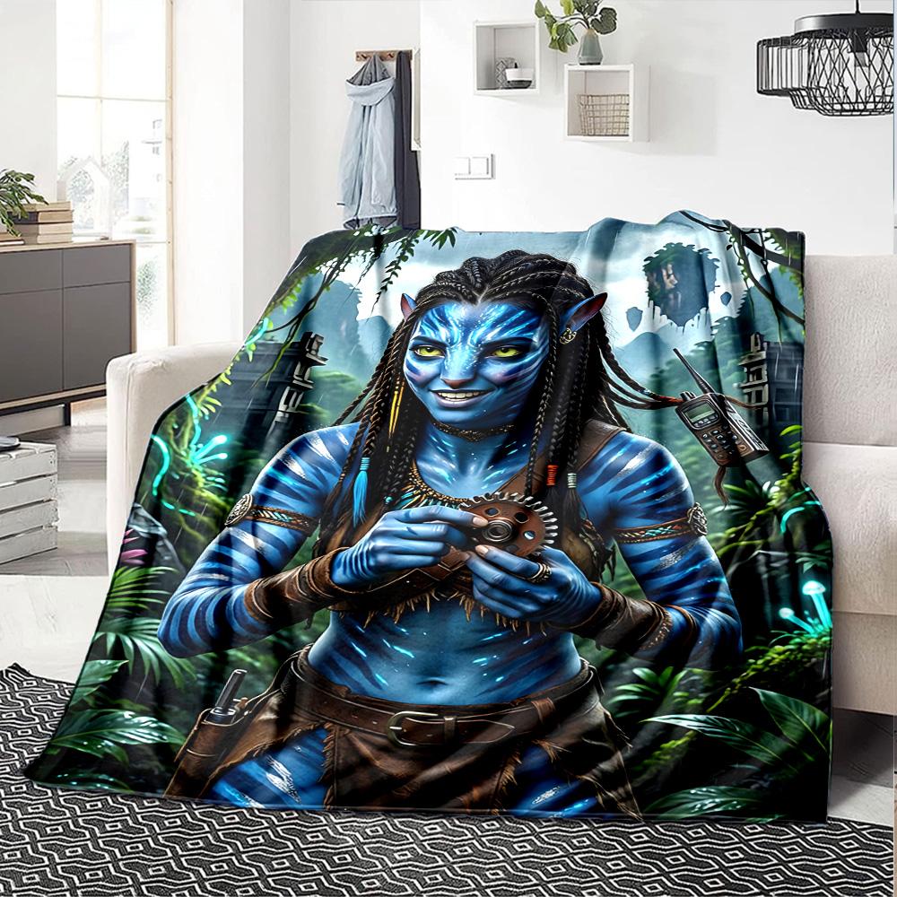 1pc Avatar Frontiers Pandora Flannel Blanket,Ultra Soft Warm Plush Throw for Home Bedroom Bed Sofa Cover Camping Picnic gift Y72411
