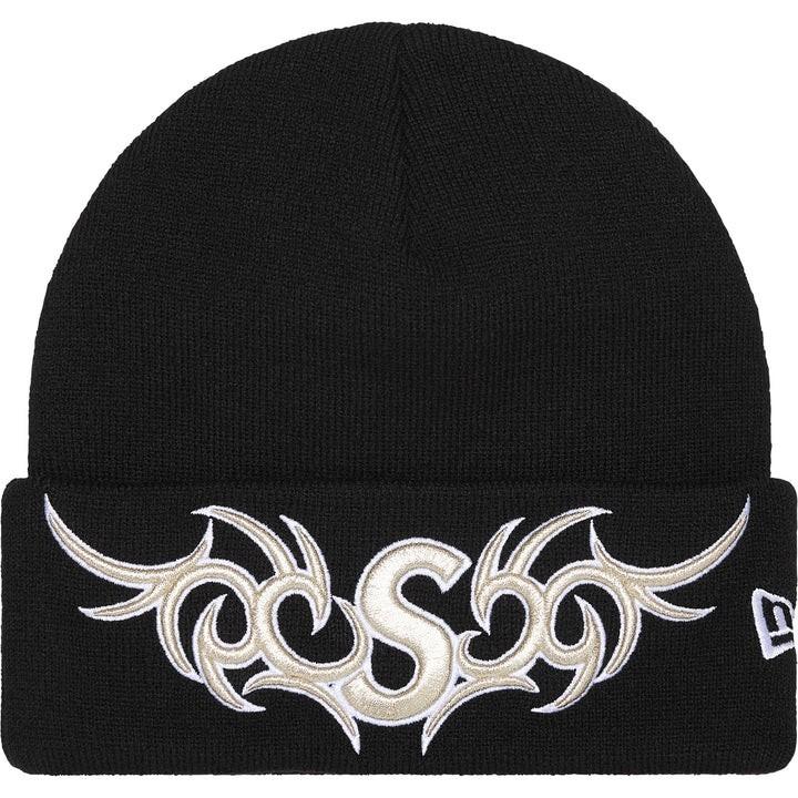 Supreme New Era Tribal S Logo Beanie Black One-Size