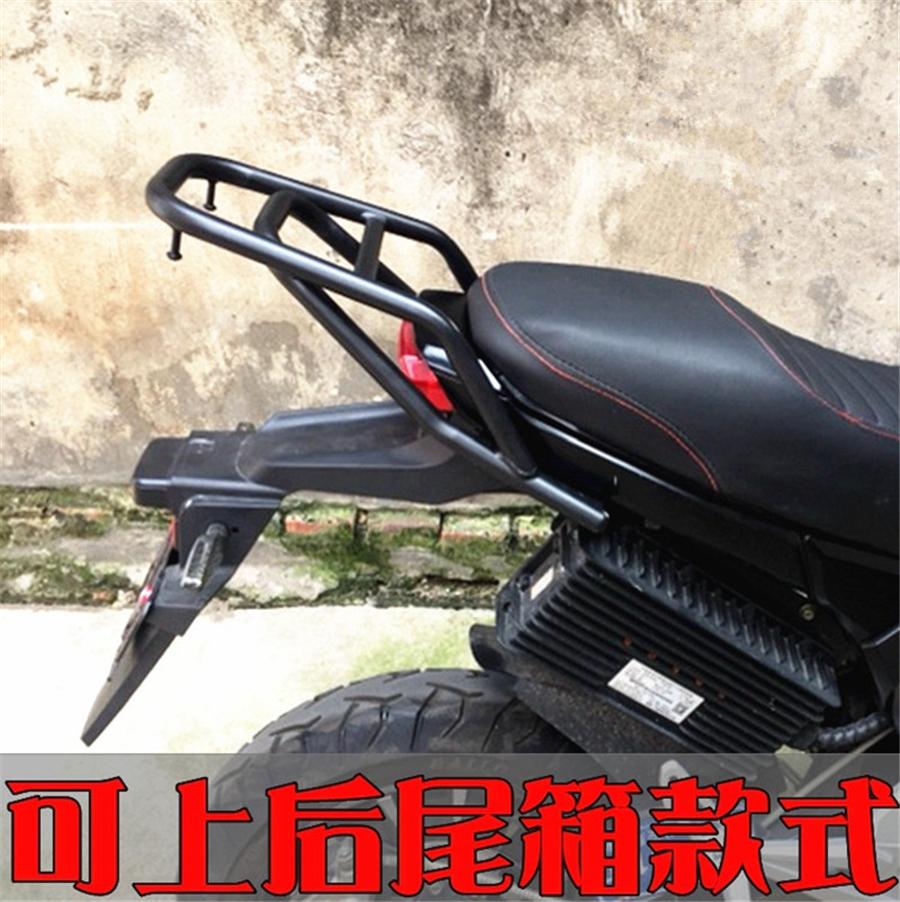 Ripiano posteriore per moto, scatola rimontata, portapacchi con pinna caudale, struttura robusta