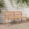 vidaXL Batavia Bench 150 Cm Solid Wood Teak