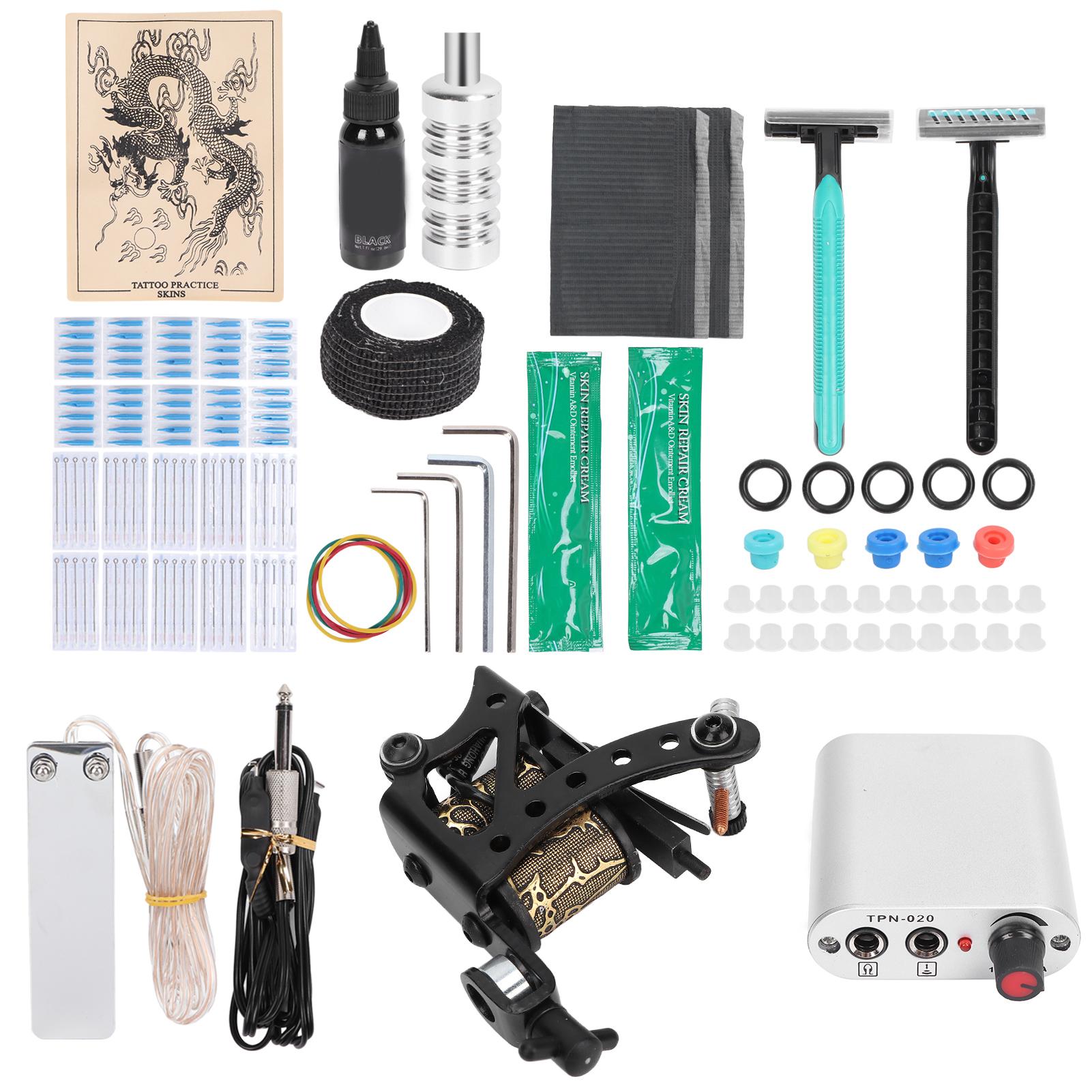 

Набор для татуировки Liner Coil, блок питания, клип-шнур, набор для ремонта крема для татуировки для начинающих EU Plug