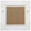 Specchio da Parete Stile Barocco 40 x 40 cm Bianco